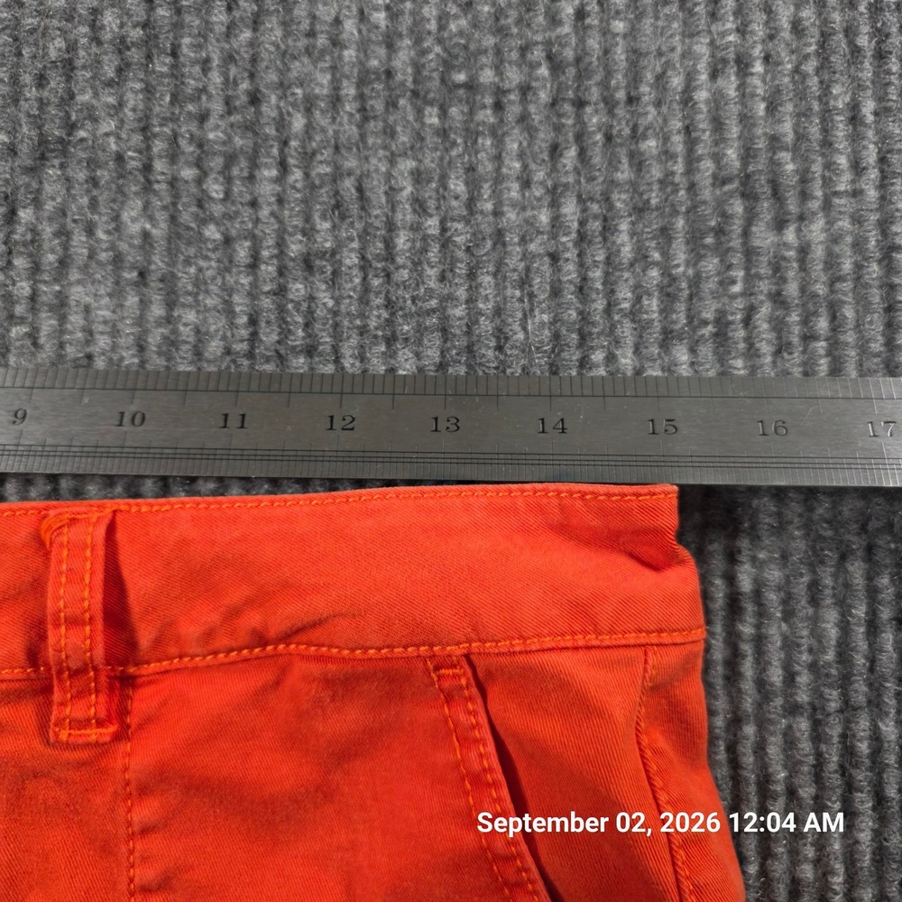 Cabi Orange Utility Patch Pocket Straight Leg Pants Womens 2 Workwear Casual - Picture 6 of 6